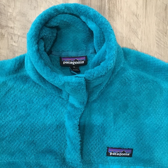 Patagonia Women’s Re-Tool Snap T Fleece Pullover Polartec Blue Size Medium - Picture 2 of 8